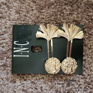 INC International Concepts 4-Pc. Gold-Tone Disc & Leaf Bobby Pin Set